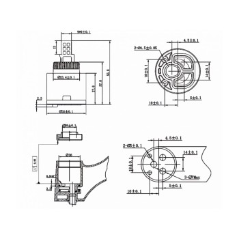 Картридж D35 для смесителя, тип B-S, AV Engineering