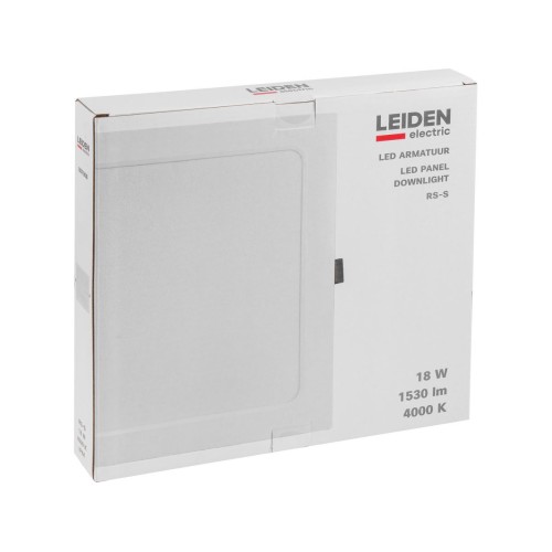 Светильник светодиодный встраиваемый квадрат 18 Вт 4000К, IP44 RS-S LEIDEN ELECTRIC