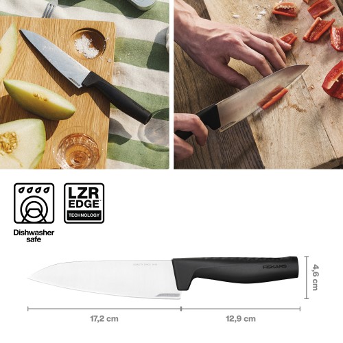 Нож поварской средний 17 см Hard Edge Fiskars