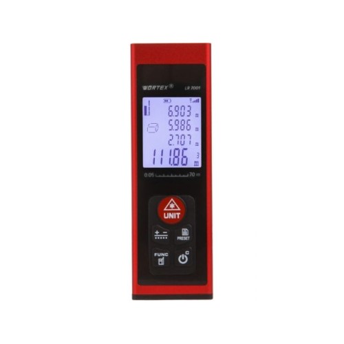Дальномер лазерный WORTEX LR 7001 в кор., 0,03 – 70, ± 2 мм