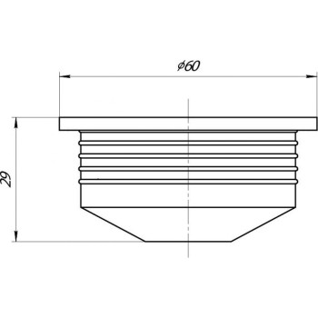 Манжета переходная D50x20 серая AV Engineering