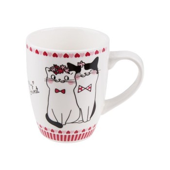 Кружка керамическая, 360 мл., LOVE KITTY-1, PERFECTO LINEA