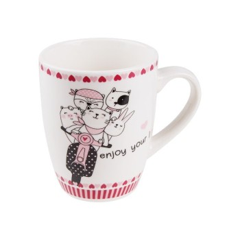 Кружка керамическая, 360 мл., LOVE KITTY-4, PERFECTO LINEA