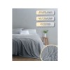 Покрывало флисовое 200x220 см., серое, серия Sleep mood, PERFECTO LINEA