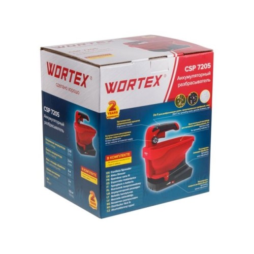Аккум. разбрасыватель WORTEX CSP 7205 Встр. акб 7, 2 А/ч, конт. 3 л., шир. 5 м