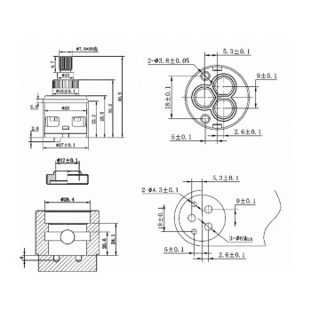 Картридж-дивертор D26 для смесителя, тип F, AV Engineering