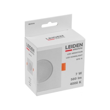 Светильник светодиодный встраиваемый квадрат 7 Вт 4000К, IP64 SPS-S LEIDEN ELECTRIC