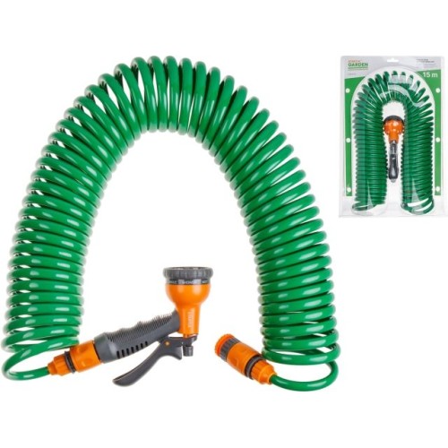 Шланг витой 15м + поливочный набор STARTUL GARDEN (ST6012-09)