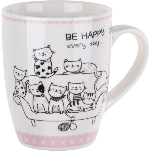Кружка керамическая, 360 мл., ANIMAL FRIENDS-4, PERFECTO LINEA