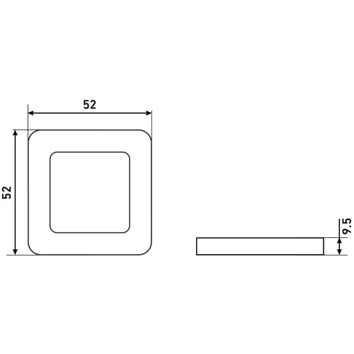 Завертка сантехническая к ручкам АЛЛЮР АРТ BK-S1 MBN/CP(4142) графит/хром
