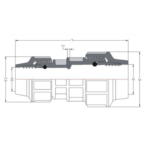 Муфта ред. 50 х 40 (для ПЭ труб), AV Engineering