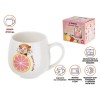 Кружка керамическая, 350 мл, Sweet fruits, грейпфрут, PERFECTO LINEA