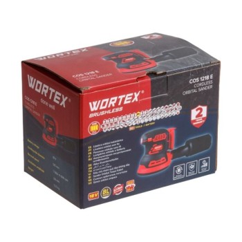 Аккум. эксцентриковая шлифмашина WORTEX COS 1218 E ALL1 XLT SOLO БЕСЩЁТ., 18В, 125 мм