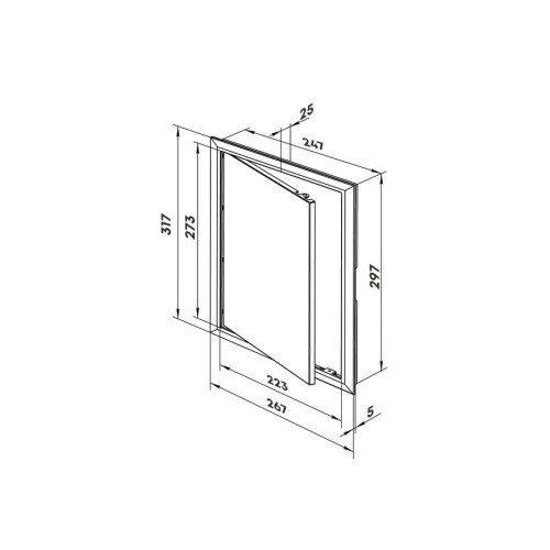 Дверца ревизионная Porta 2530 ZERNBERG