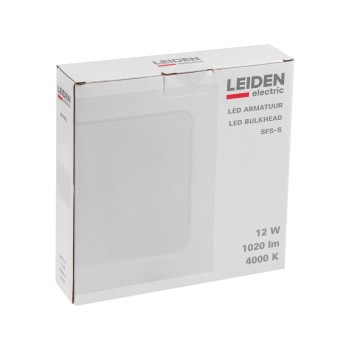 Светильник светодиодный накладной квадрат 12 Вт 4000К, IP44 SFS-S LEIDEN ELECTRIC