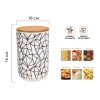 Банка для сыпучих продуктов керамическая, 1000 мл, серия AMANDA, PERFECTO LINEA