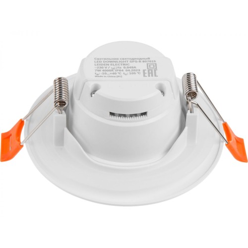 Светильник светодиодный встраиваемый круг 7 Вт 4000К, IP64 SPS-R LEIDEN ELECTRIC