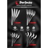 Набор ложек чайных, 4 шт., глянцевый, серия Majestic, PERFECTO LINEA