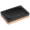 Мыльница WOOD BLISS, черная, PERFECTO LINEA