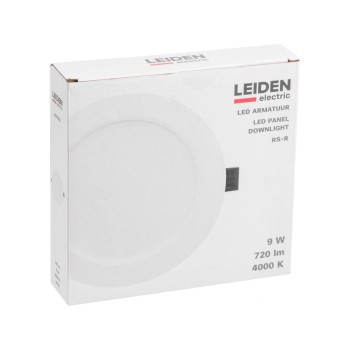 Светильник светодиодный встраиваемый круг 9 Вт 4000К, IP44 RS-R LEIDEN ELECTRIC