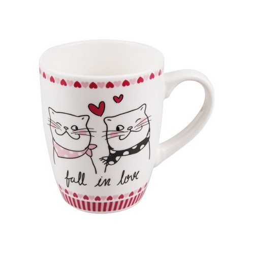 Кружка керамическая, 360 мл., LOVE KITTY-3, PERFECTO LINEA