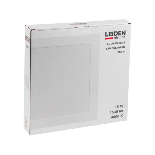 Светильник светодиодный накладной квадрат 18 Вт 4000К, IP44 SFS-S LEIDEN ELECTRIC