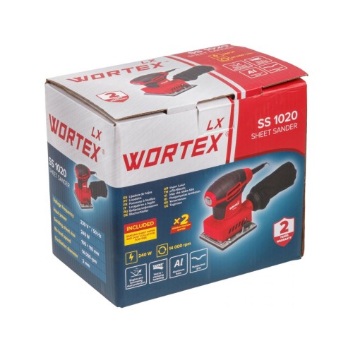 Виброшлифмашина WORTEX LX SS 1020 240 Вт, 100х110 мм, 14000 кол/мин