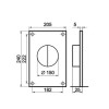 Пластина воздуховода 3501 круглых каналов d=150мм с обр. клапаном  ZERNBERG