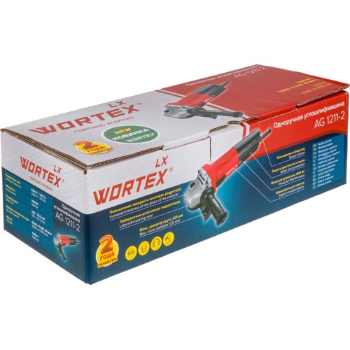 Одноручная углошлифмашина WORTEX LX AG 1211-2 1100 Вт