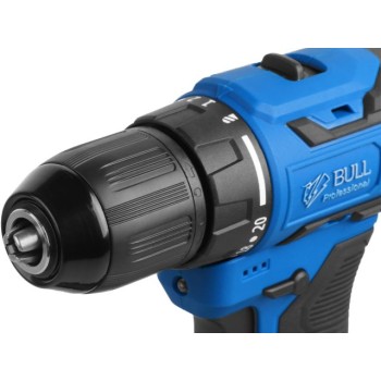 Аккум. дрель-шуруповерт BULL SR 1804 XLTpro БЕСЩЕТ., Импульс., 18 В, 45 Н*м, 2х2 А*ч, з/у 2 А