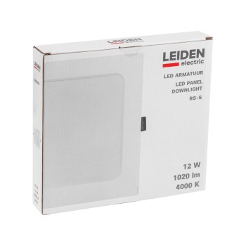 Светильник светодиодный встраиваемый квадрат 12 Вт 4000К, IP44 RS-S LEIDEN ELECTRIC