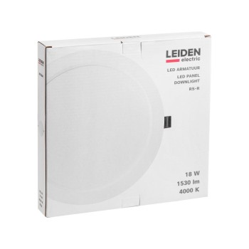 Светильник светодиодный встраиваемый круг 18 Вт 4000К, IP44 RS-R LEIDEN ELECTRIC