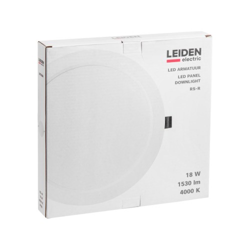 Светильник светодиодный встраиваемый круг 18 Вт 4000К, IP44 RS-R LEIDEN ELECTRIC