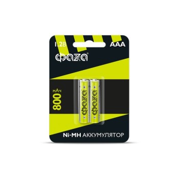 Аккумулятор AAA 800 мАч 1.2В, блистер 2 шт. ФАZA