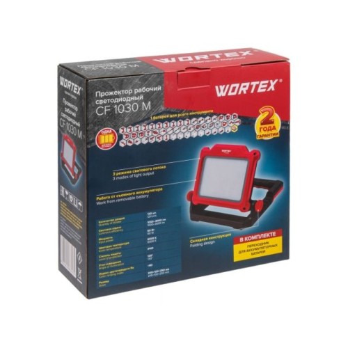 Аккум. прожектор Wortex CF 1030 M 18 В, 1000-3000 лм, 3 режима