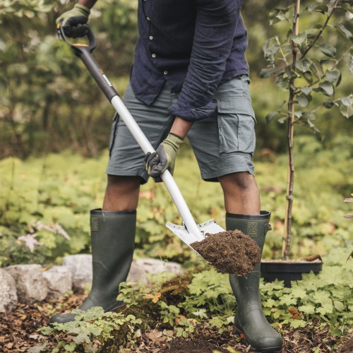 Лопата штыковая телескопическая закругленная Xact FISKARS