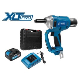 Аккум. заклепочный пистолет BULL CRG 1018 XLTpro, БЕСЩЕТ., 25 мм, 10000 Н, 1х4 А*ч