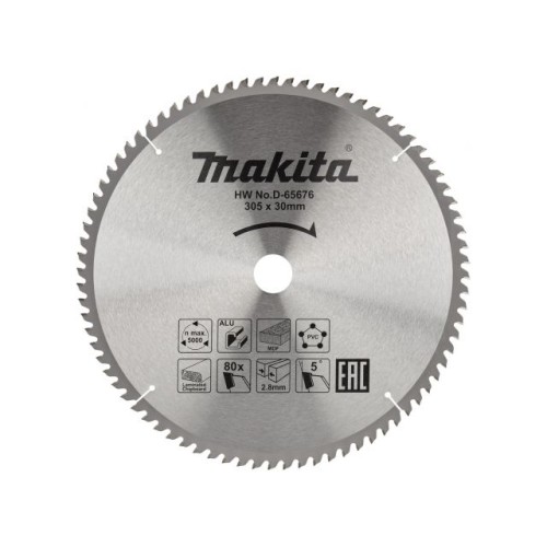 Диск пильный 305х30 мм 80 зуб. для алюминия/дерева/пластика MAKITA