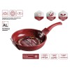 Сковорода ф 22х5.3 см, алюм., антиприг. покр., серия Cook&Fun, бургундия, PERFECTO LINEA