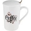 Кружка керамическая с крышкой и ложкой, 350 мл., COFFEE DAY, PERFECTO LINEA