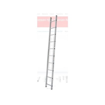 Лестница алюм. односекц. 263см 10 ступ., 3,4 кг PRO STARTUL (ST9945-10)
