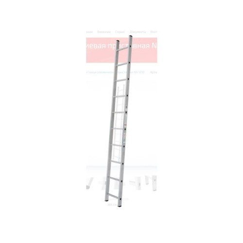Лестница алюм. односекц. 263см 10 ступ., 3,4 кг PRO STARTUL (ST9945-10)