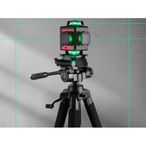 Нивелир лазерный линейный WORTEX LX LL 0340-2 (4х360°, до 25 м, +/- 0.3 мм/м, зеленый)