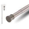 Карниз раздвижной алюминиевый 2,0 м, сатиновый никель, PERFECTO LINEA