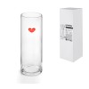 Ваза для цветов, стеклянная, 35х12 см., серия Crystal,  PERFECTO LINEA