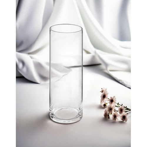 Ваза для цветов, стеклянная, 35х12 см., серия Crystal,  PERFECTO LINEA