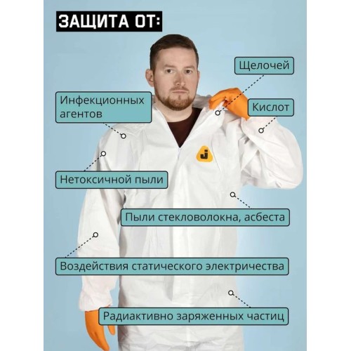 Защитный комбинезон JPC-50 (р-р XL) (розн. уп.) Jeta Safety