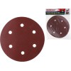 Шлифлист 225 мм Р120 самосцепл. 6 отв. 5 шт. WORTEX для DG 2285