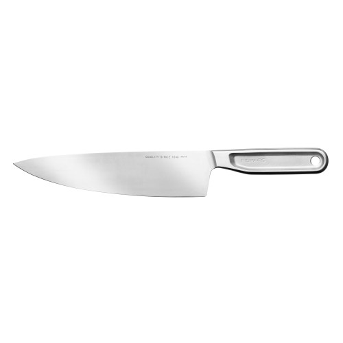 Нож поварской 20см цельнометаллический All Steel Fiskars