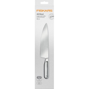 Нож поварской 20см цельнометаллический All Steel Fiskars